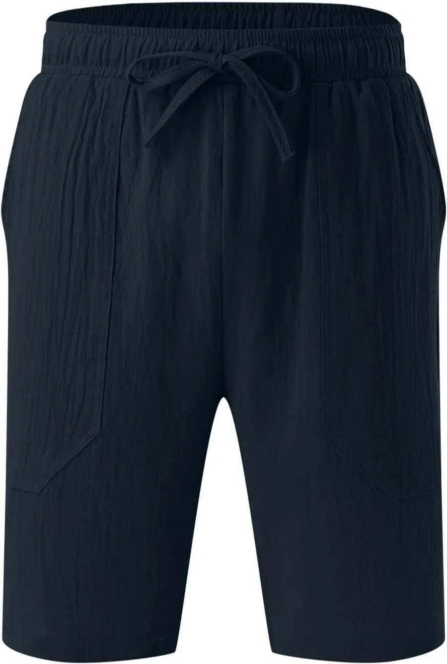 Men's Cotton and Linen Casual Shorts Quick Dry Spring and Summer Cotton Linen Loose Plus Size Summer Beach Shorts