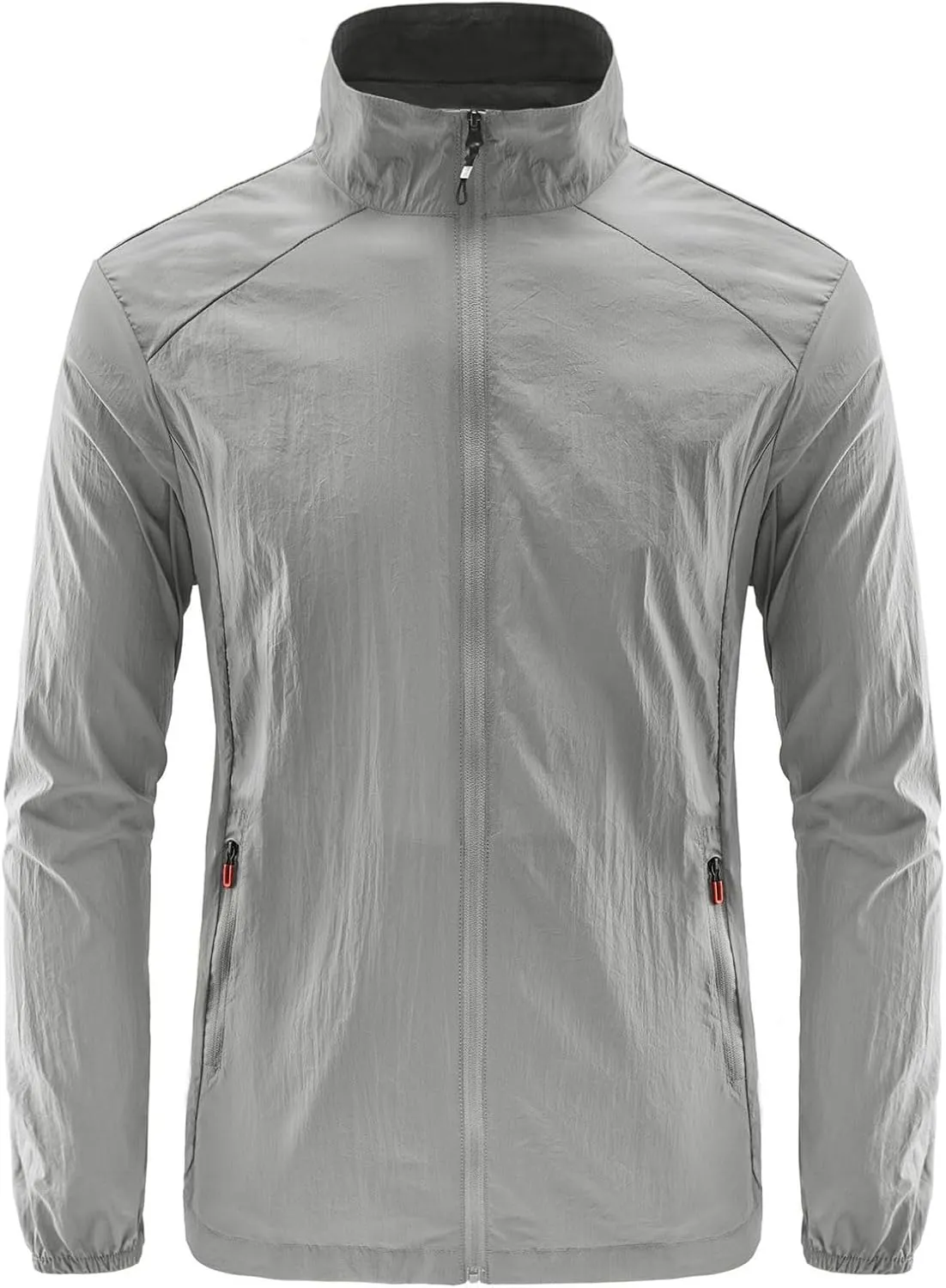 Mens Cycling Rain Jacket Outdoor Lightweight Waterproof Packable Soft Shell Windbreaker Jacket for Hiking Golf Running