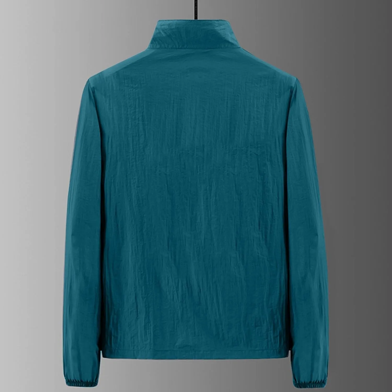 Mens Full Zip Lightweight UPF 50  Jackets Long Sleeve Performance Breathable Sun Protection Fishing Hiking Shirts