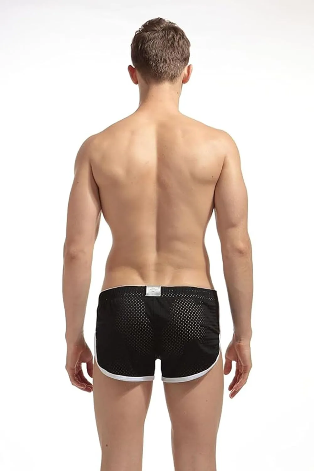 Mens Mesh Booty Short Lounge Running Sexy Casual Home Sleep Beach 3 Inch