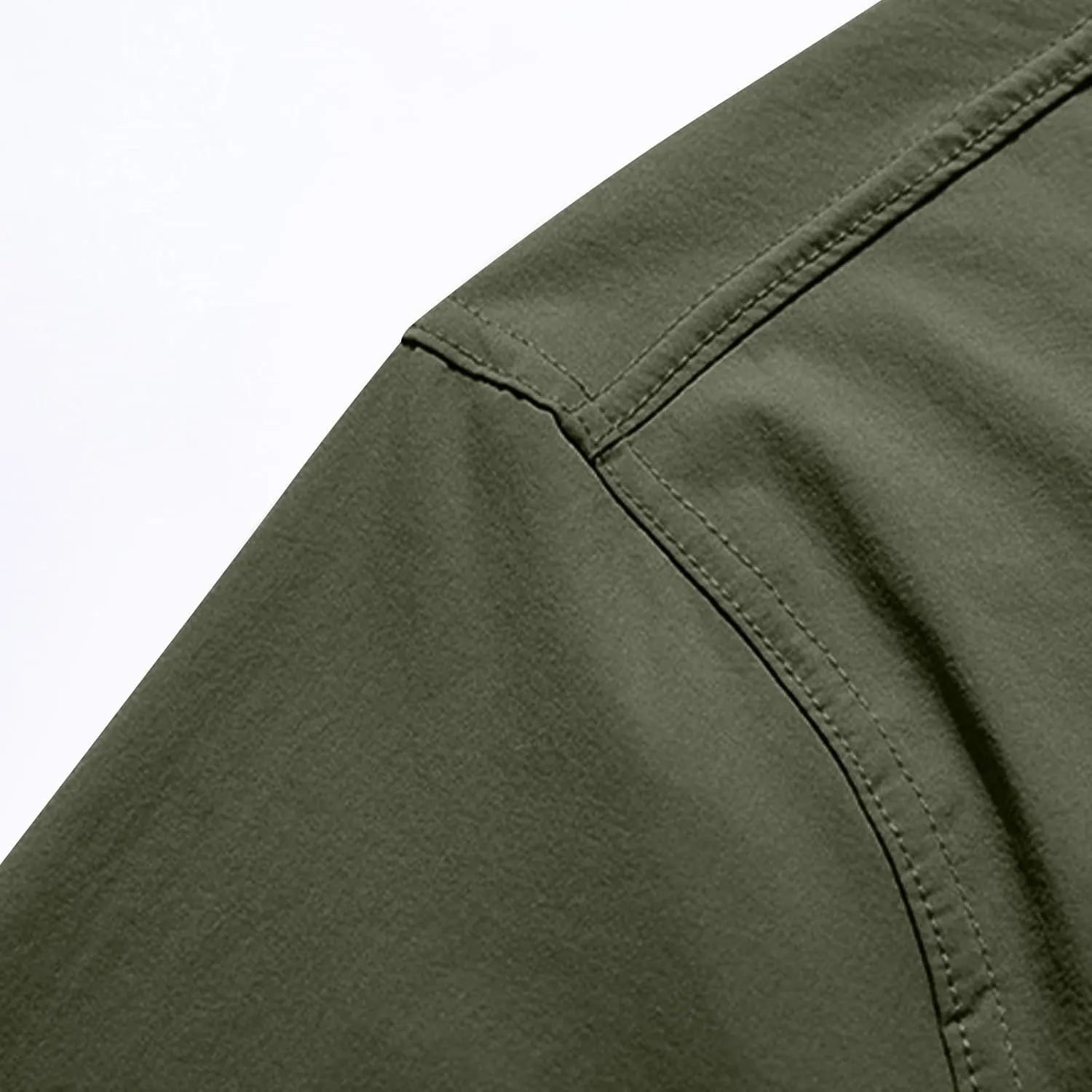 Mens Military Tactical Uniform Shirts Ripstop Lightweight Breathable Loose Fit Work Shirt Button Hiking Fishing Shirt