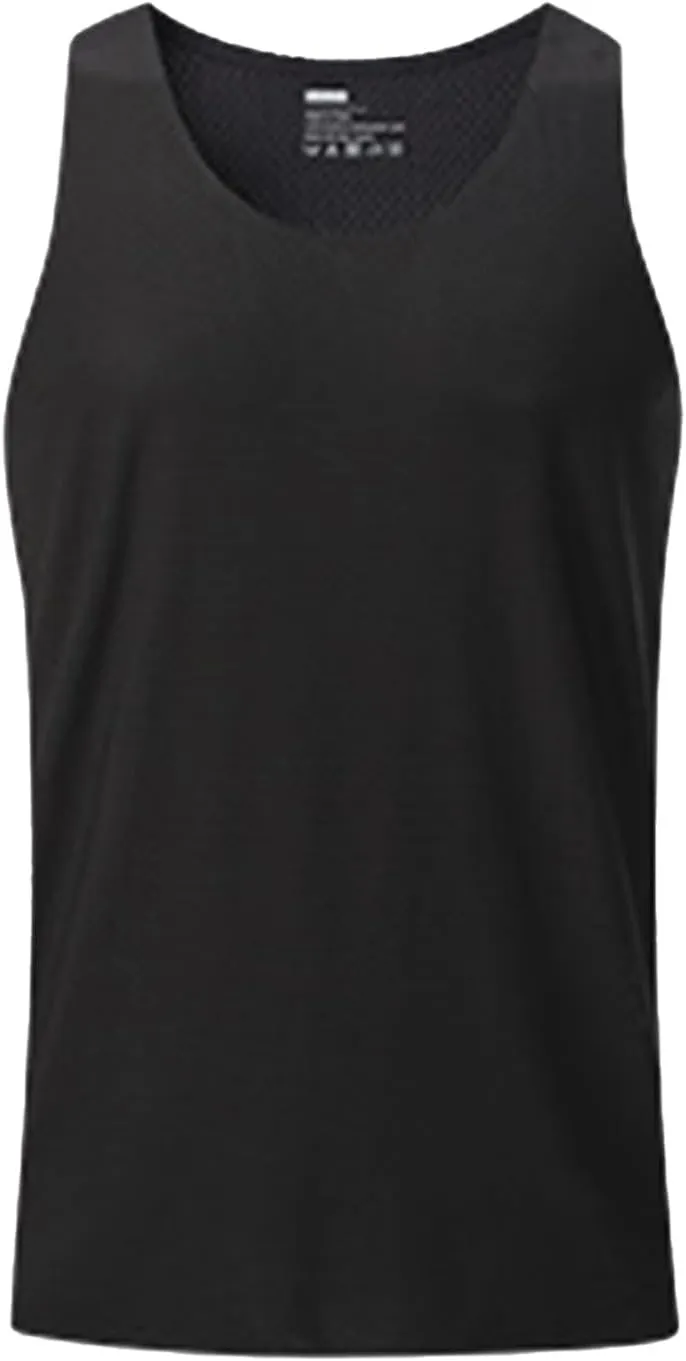 Men's Muscle Cut Shirts Quick Dry Breathable Sleeveless Tank Tops Lightweight Athletic Bodybuilding Gym Workout Shirt
