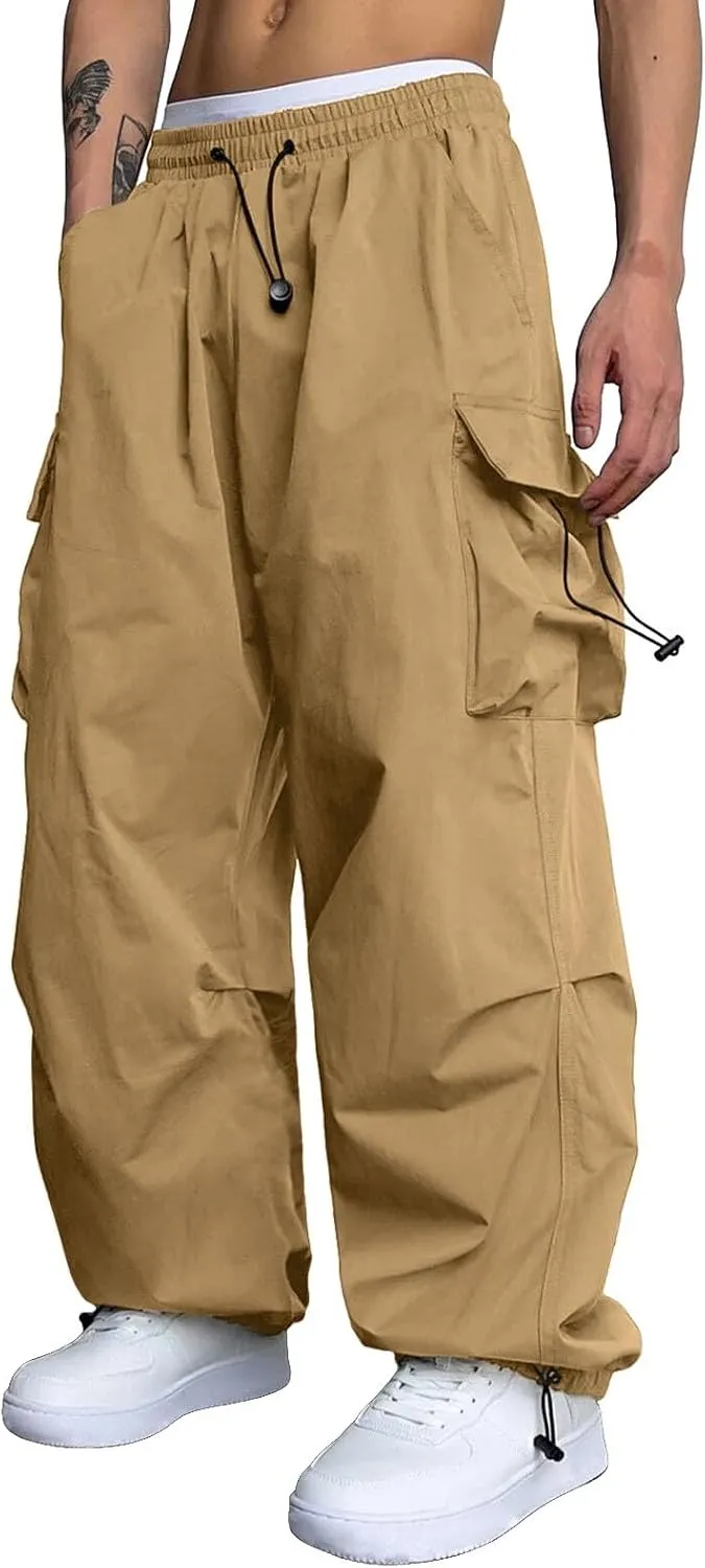 Men's Pants Casual Lightweight Joggers Beach Walking Running Sweatpant Stretch Waist Lounge Pant