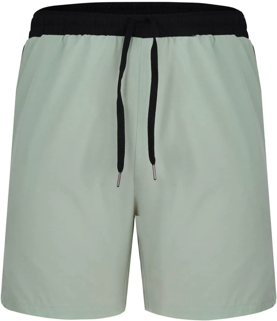 Men's Quick Dry Mesh Shorts with Pockets Running Gym Breathable Lightweight Shorts Elastic Waist Shorts Beach Trunks