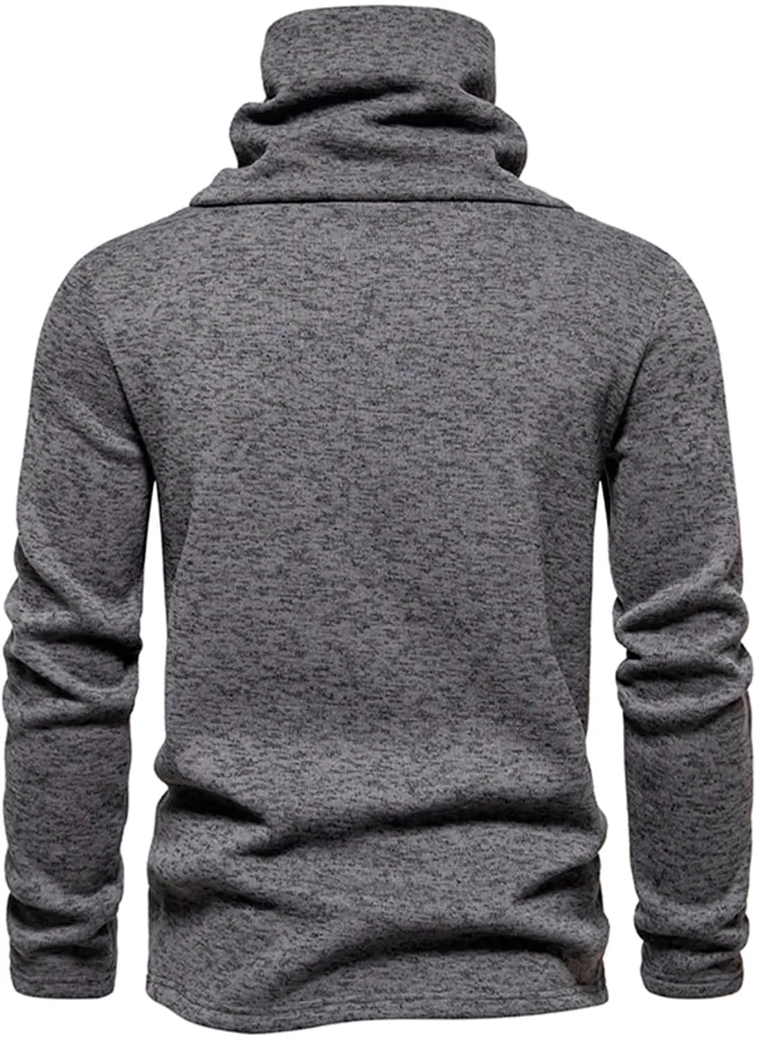 Men's Shirts Long Sleeve Solid Turtleneck Sweater Regular-Fit Lightweight Pullover Soft Fitted Outdoor Clothing