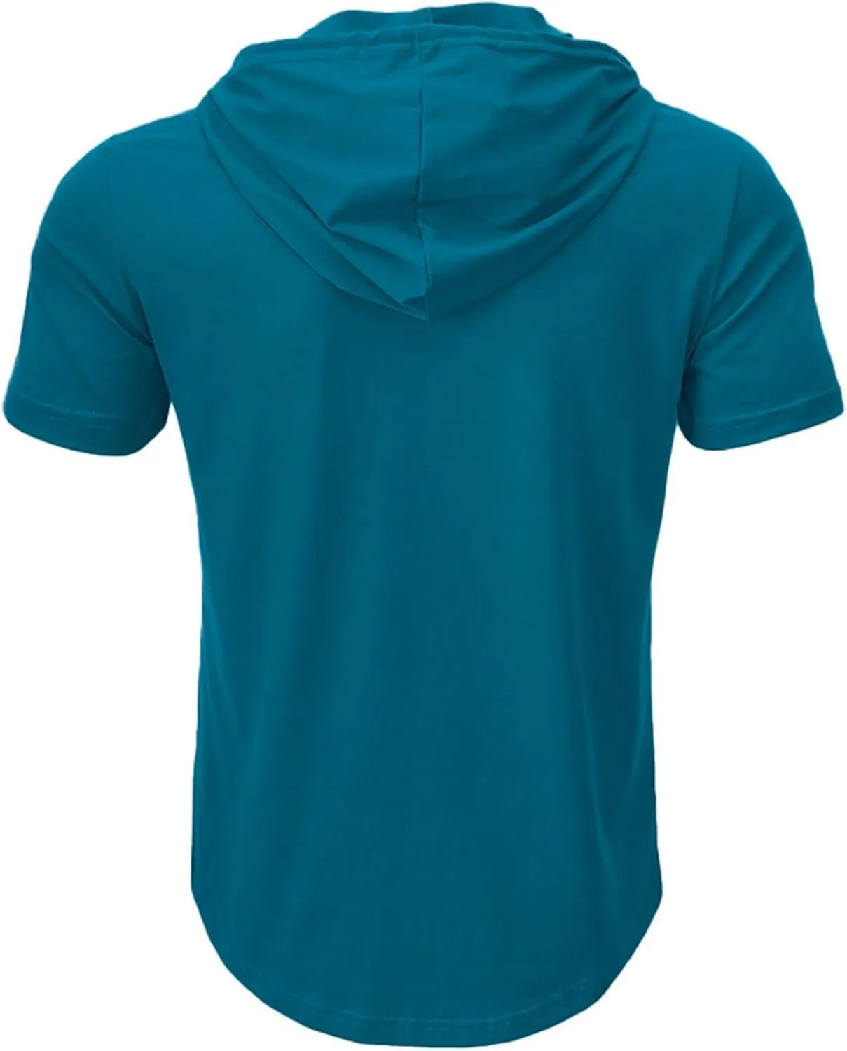 Men's Short Sleeve Hoodie Workout Gym Sweatshirt Stylish V Neck Muscle Athletic Tops Lightweight Sweatshirt Pullover