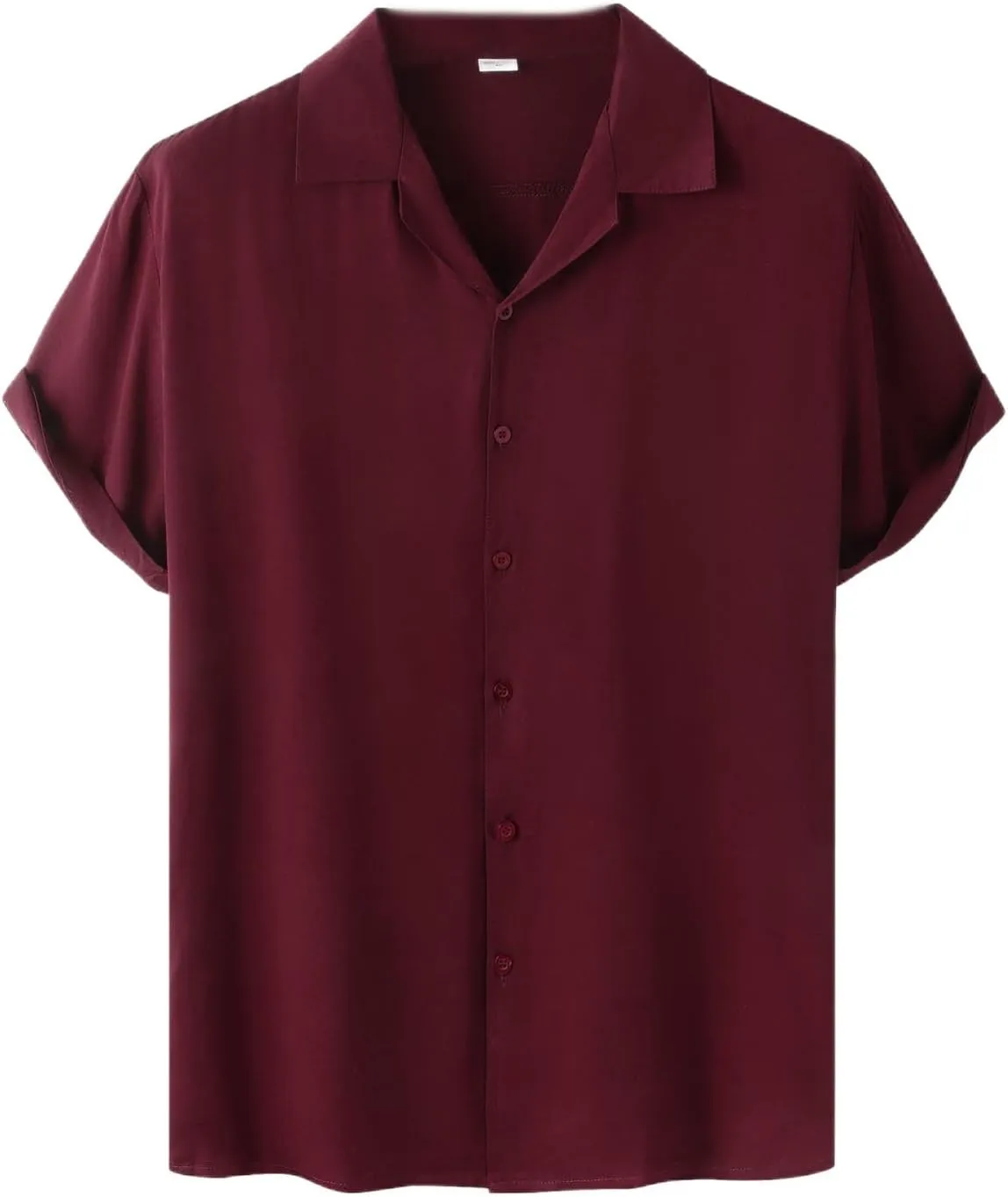 Mens Short Sleeve Shirts Casual Button Down Lightweight Vintage Comfy Tshirts Solid Camp Shirt Spring Summer Tees