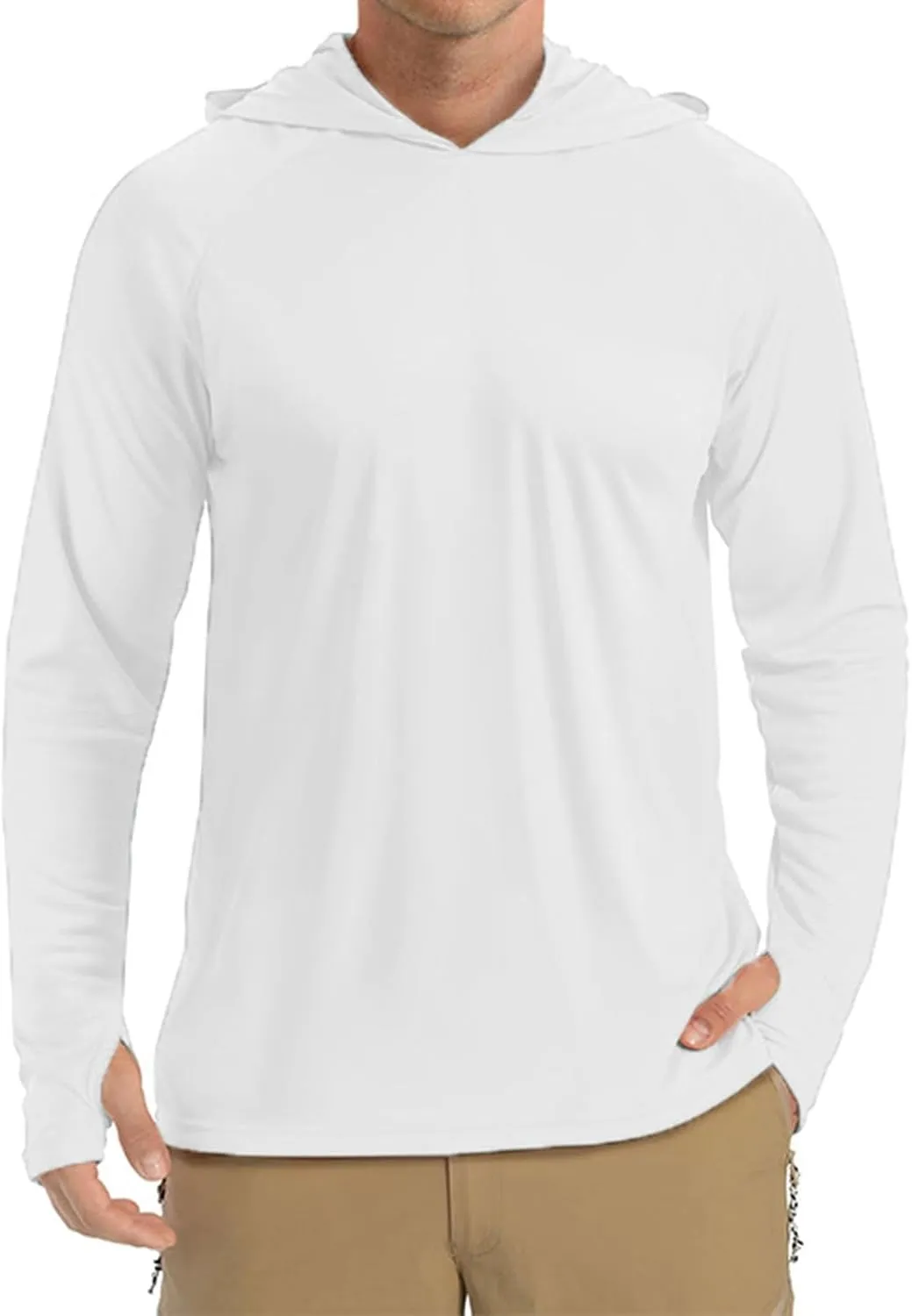 Men's Sun Shirts Fishing Shirts for Men Long Sleeve Protection Hoodie Rash Guard Shirt SPF UV Shirt Outdoor Lightweight