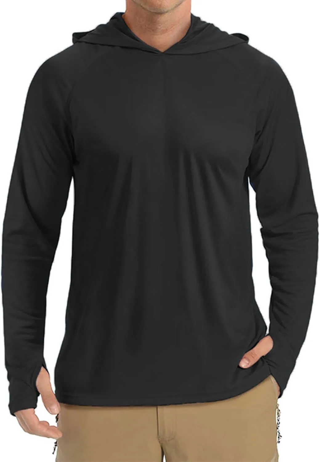 Men's Sun Shirts Fishing Shirts for Men Long Sleeve Protection Hoodie Rash Guard Shirt SPF UV Shirt Outdoor Lightweight