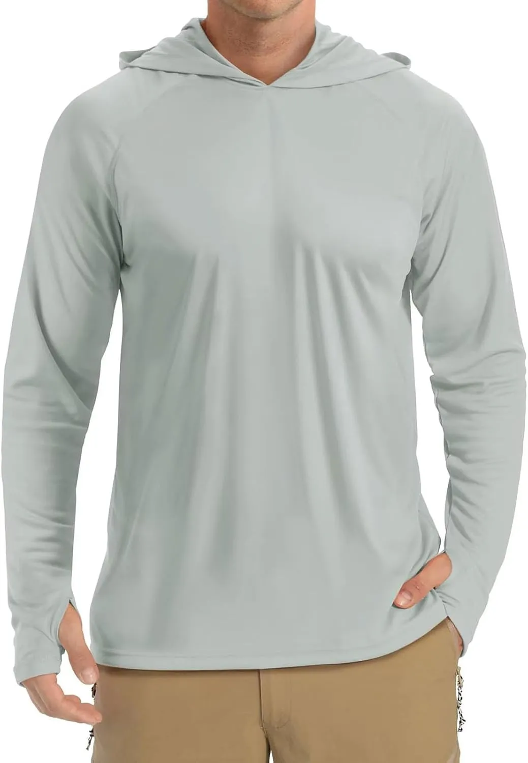Men's Sun Shirts Fishing Shirts for Men Long Sleeve Protection Hoodie Rash Guard Shirt SPF UV Shirt Outdoor Lightweight