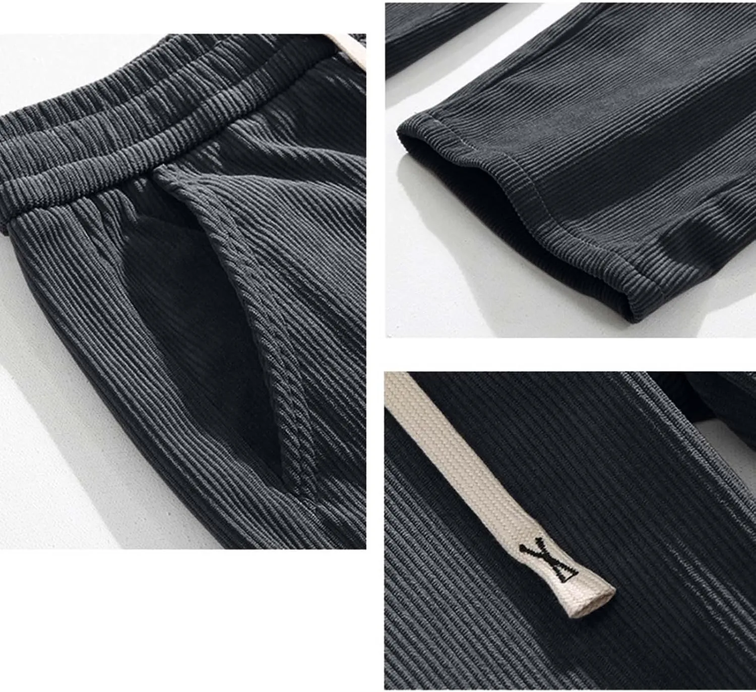 Men's Tracksuit Pant Casual Vintage Joggers Outdoor Sweatpants Zip Pockets Stretch Waist Cargo Combat Pant