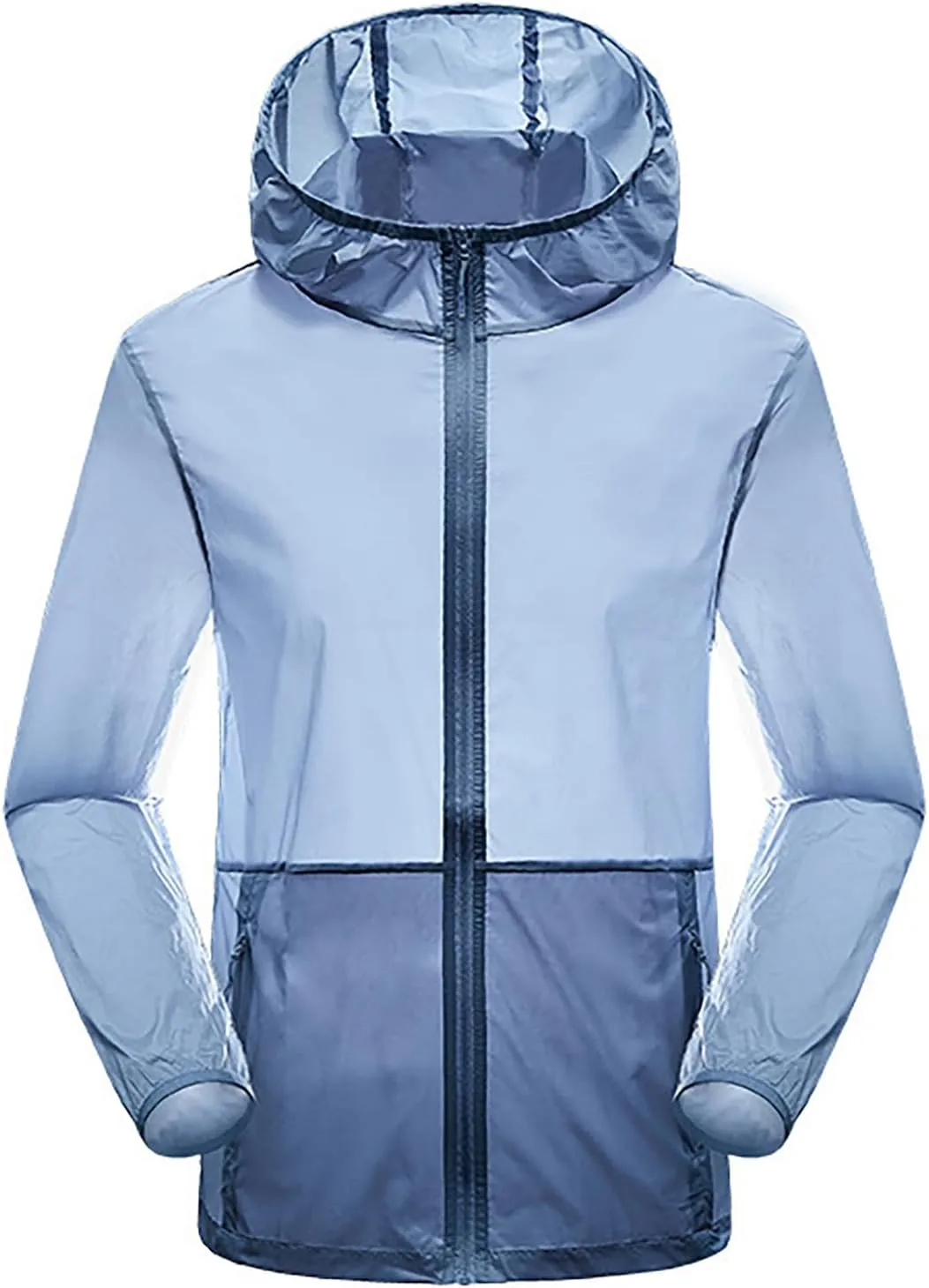 Men's UPF 50  Sun Protection Jacket Cooling Hiking Performance Shirts Hooded Lightweight Long Sleeve Fishing Shirts