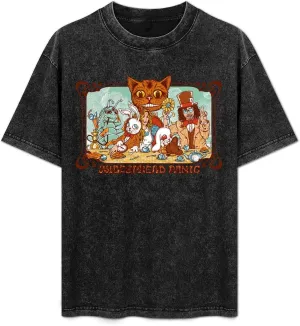 Mens Womens Vintage Oversized Short Sleeve T Shirt Cool Drop Shoulder Tees Top