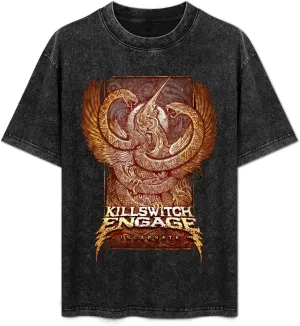 Men's Women's Vintage Oversized Short Sleeve T-Shirt Cool Drop Shoulder Tees Tops