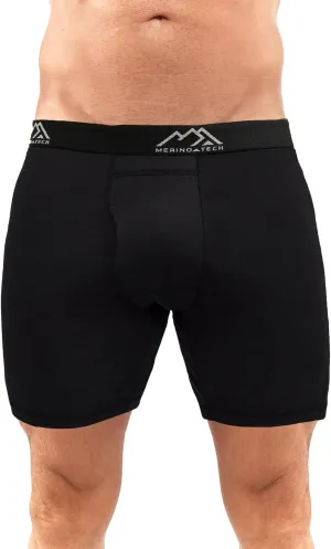 Merino.tech Merino Wool Underwear Mens - 100% Merino Wool Base Layer Boxer Briefs for Men
