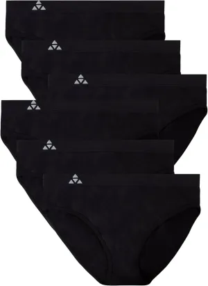 Moisture Wicking Underwear for Women, Seamless Workout Hipster Brief Bikini Panties