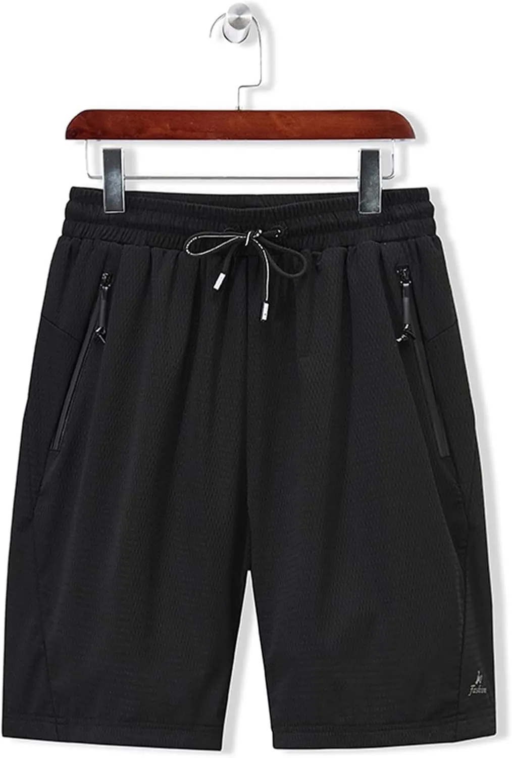 Muscularfit Big and Tall Mens Shorts Casual Breathable Mesh Quick Dry Solid Athletic Shorts Drawstring Elastic Waist Shorts