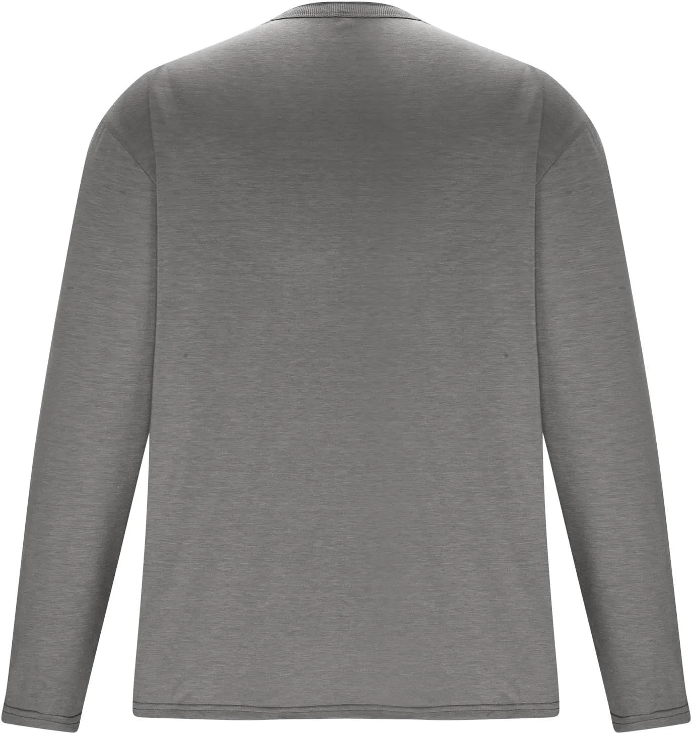 Muscularfit Mens Long Sleeve T Shirts Button Up V Neck Solid Pullover Undershirt Casual Loose Stretch Sweater Men Clothing