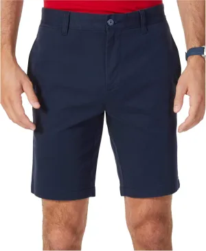 Nautica Men's Slim Fit Flat Front Stretch Chino Solid Short