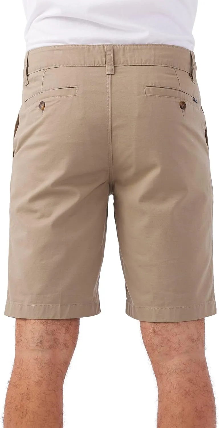 O'NEILL Men's Khaki 20-Inch Outseam Quick Dry Jay Stretch Chino Shorts - Classic Bermuda Shorts for Men