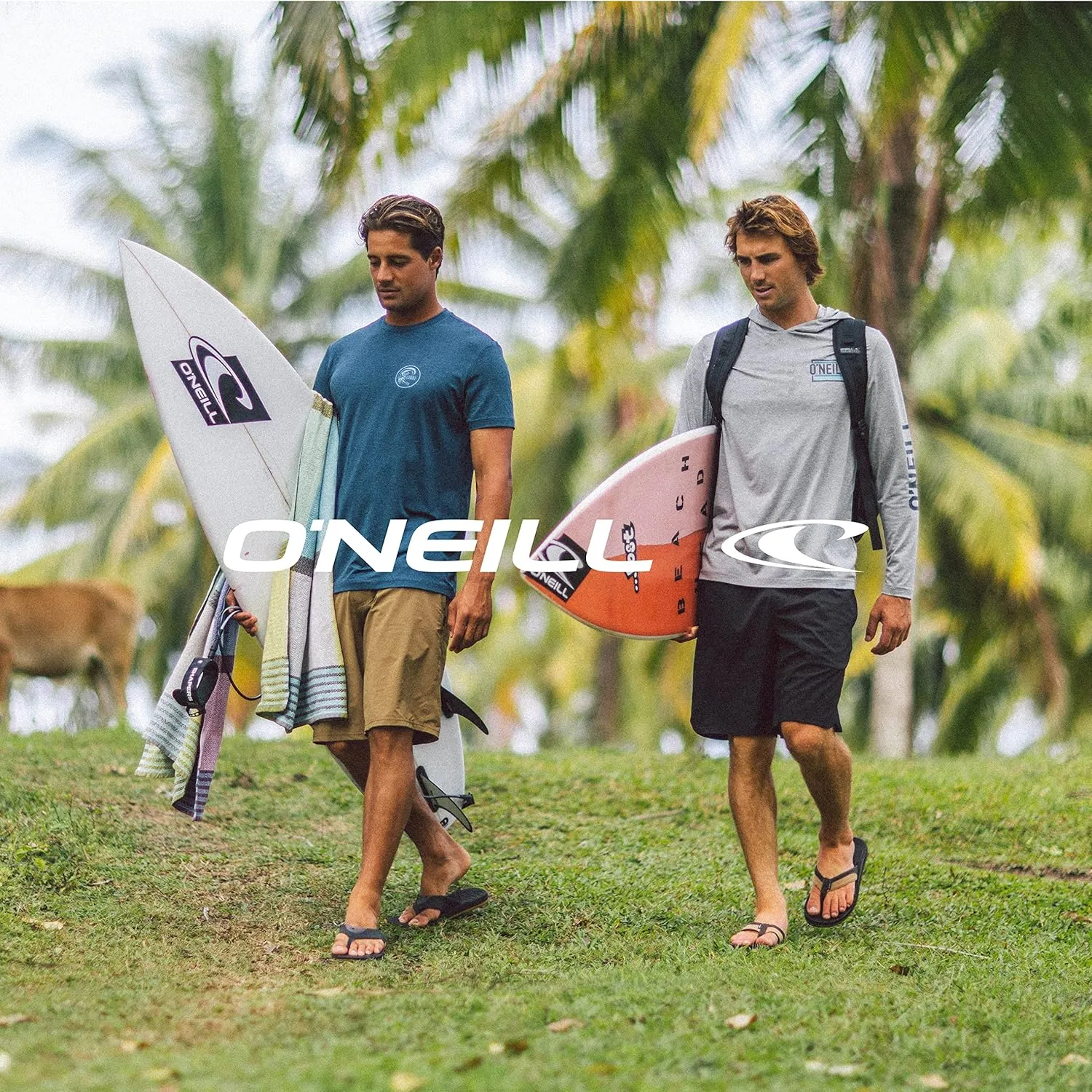O'NEILL Men's Khaki 20-Inch Outseam Quick Dry Jay Stretch Chino Shorts - Classic Bermuda Shorts for Men