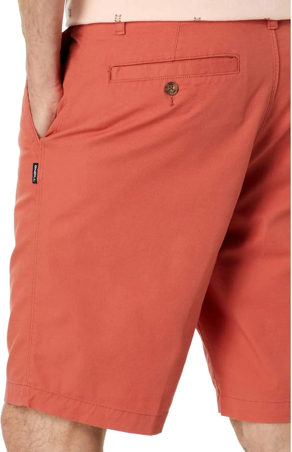 O'NEILL Men's Khaki 20-Inch Outseam Quick Dry Jay Stretch Chino Shorts - Classic Bermuda Shorts for Men