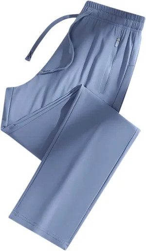 Pants for Women with Zipper Pockets Quick Dry Elastic Waist Pant Lightweight Outdoor Athletic Pants Joggers Trouses
