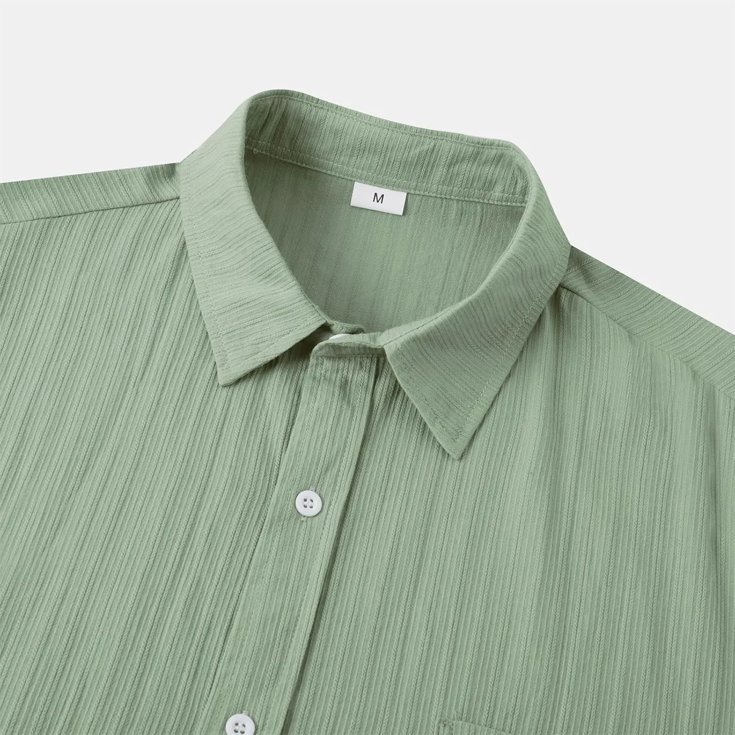 Short Sleeve Summer Shirts for Men Thin Light Weight T Shirt Casual Beach Shirt Plain Button Up Tops Cardigan Tshirt