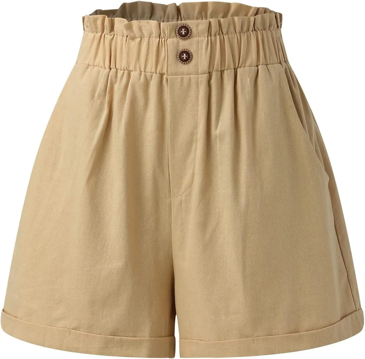 Shorts for Women Comfy Summer Shorts Elastic Waist Shorts Casual Lightweight Shorts Travel Shorts with Pockets