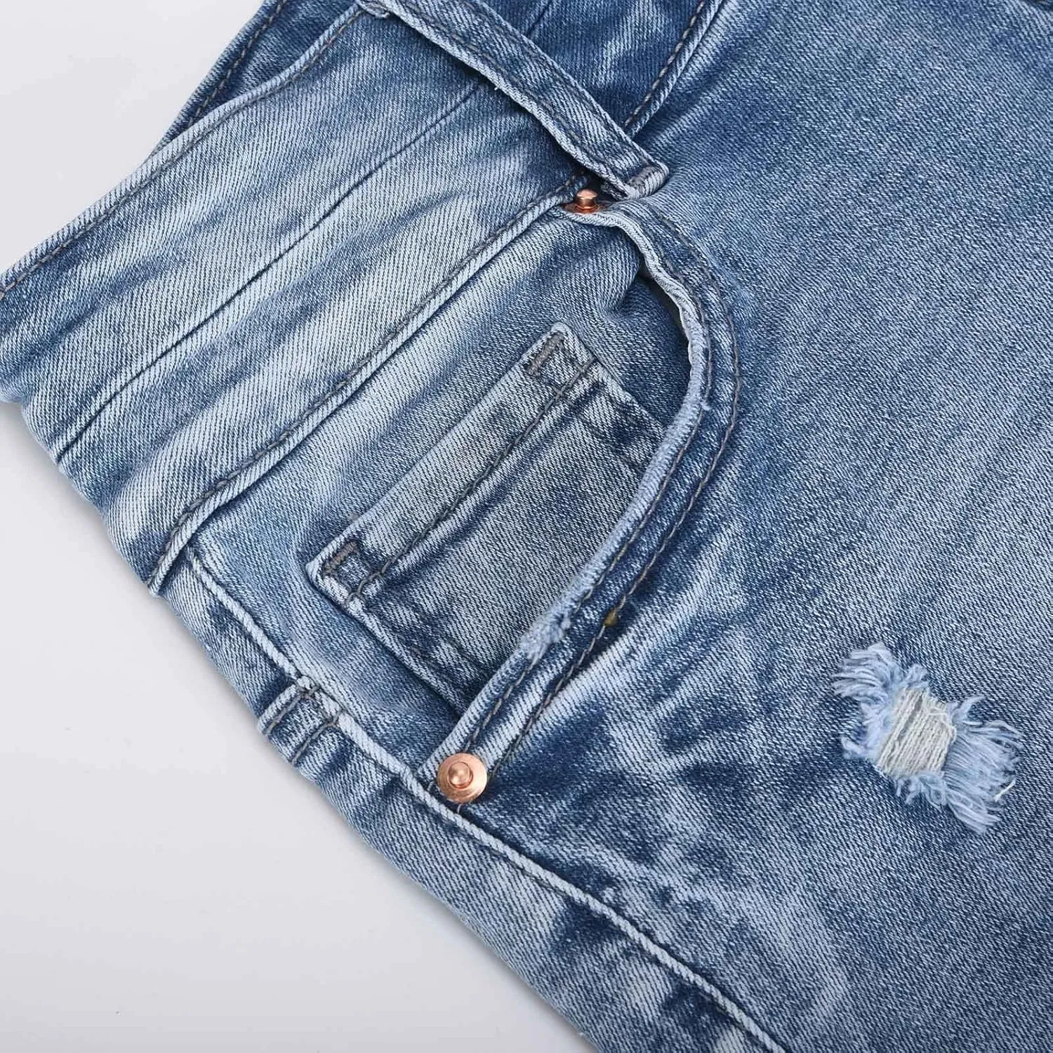 Summer Womens High Waisted Jean Shorts 2025 Stretchy Denim Shorts Frayed Hem Shorts Frayed Hem Patchwork Shorts