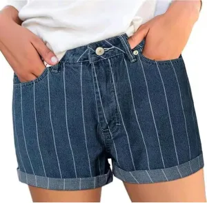 Summer Womens High Waisted Jean Shorts Comfy Stretchy Workout Denim Shorts Frayed Hem Shorts Button Denim Shorts