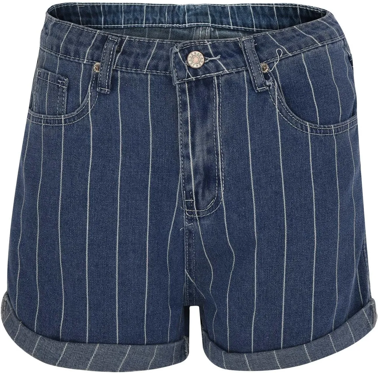 Summer Womens High Waisted Jean Shorts Comfy Stretchy Workout Denim Shorts Frayed Hem Shorts Button Denim Shorts