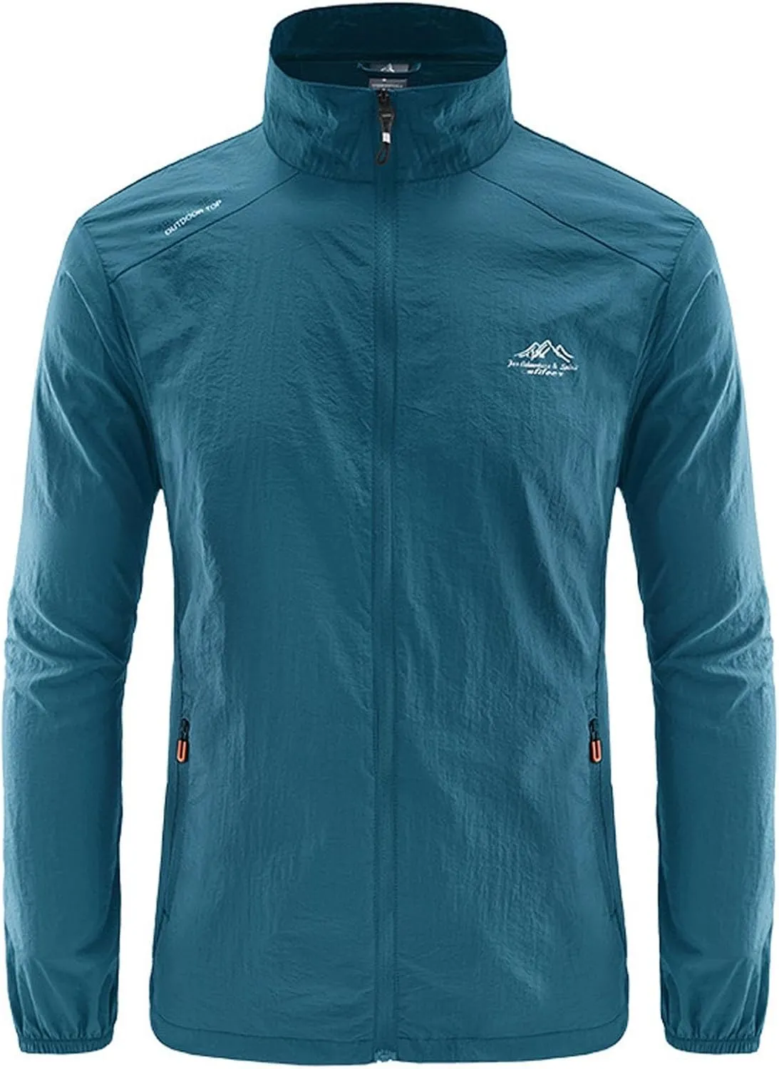 Sun Shirts for Men Rash Guard Shirts Sun Protection Jacket Sun Protection Clothing Fishing Shirts UV Sun no Hood with Pockets