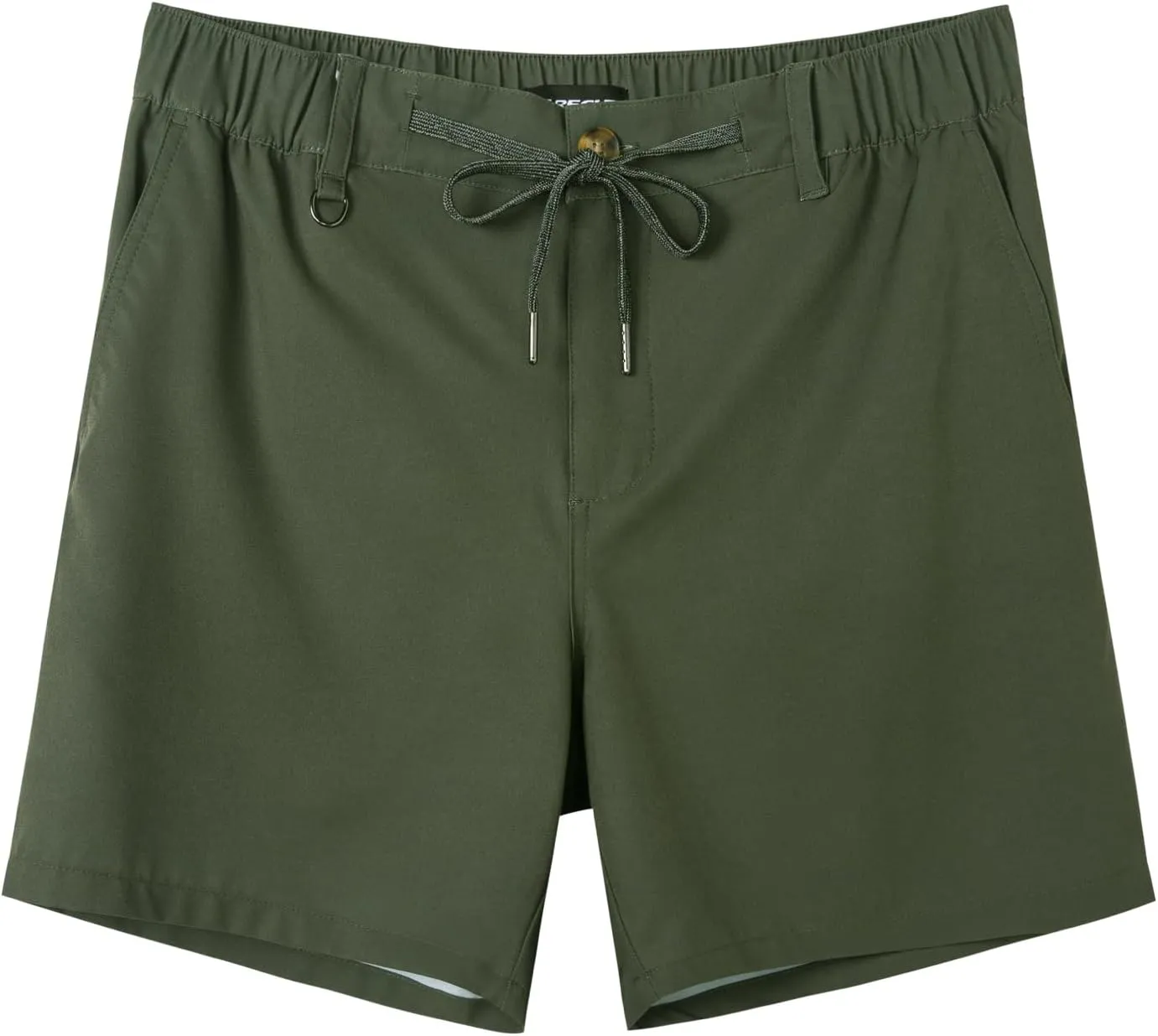 SURF CUZ Mens 5 Inch Shorts Casual Workout Shorts Classic Fit Multi-Pocket Golf Flat Front Shorts Quick Dry Hybrid Short Forest Green Medium