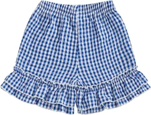 Toddler Baby Girl Shorts Summer Gingham/Striped Shorts Casual Elastic Waist Ruffled Shorts Bottoms