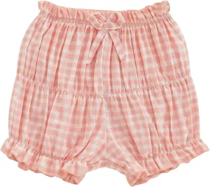Toddler Baby Girl Shorts Summer Gingham/Striped Shorts Casual Elastic Waist Ruffled Shorts Bottoms