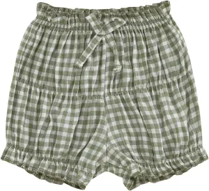 Toddler Baby Girl Shorts Summer Gingham/Striped Shorts Casual Elastic Waist Ruffled Shorts Bottoms