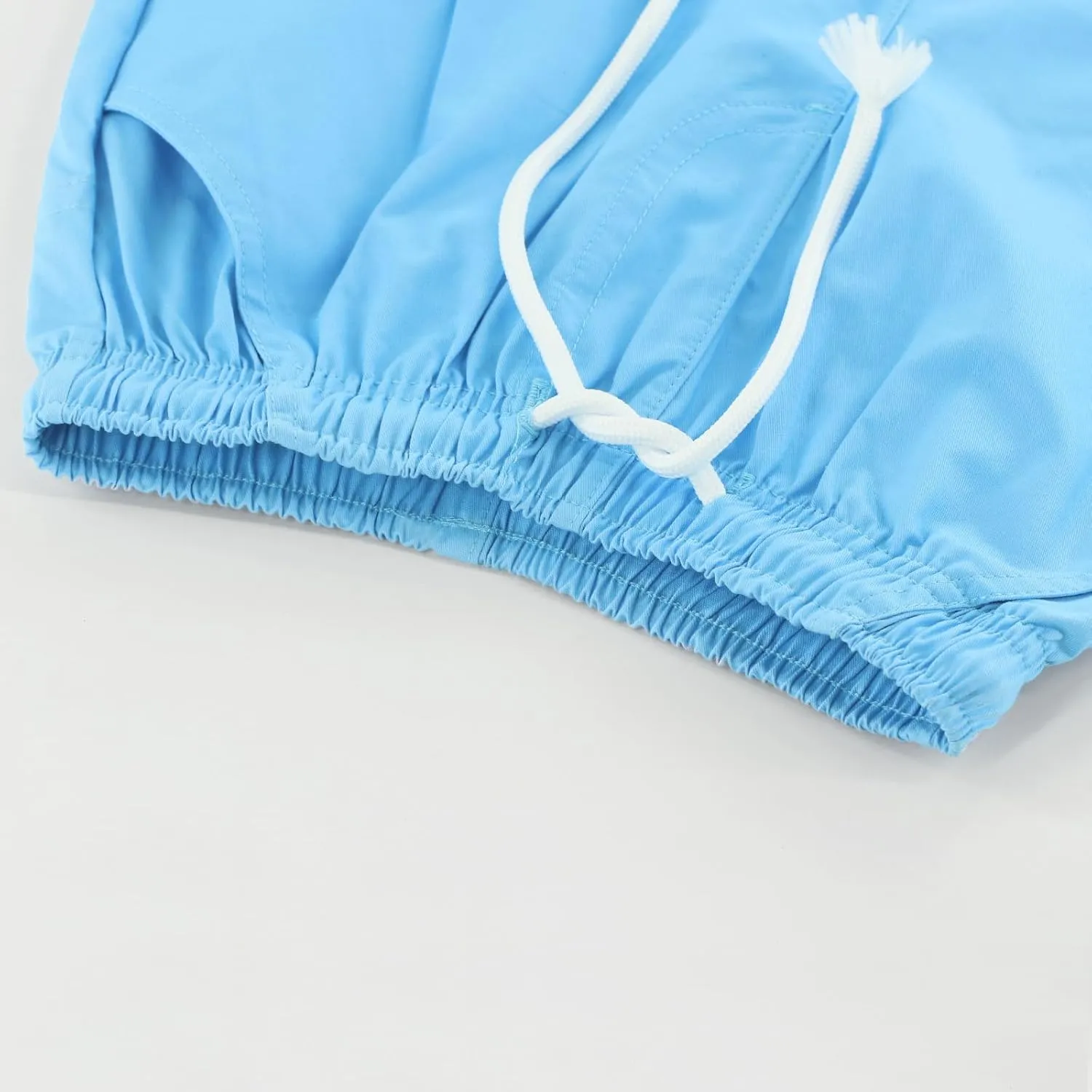 Toddler Boys Shorts Cotton Shorts with Drawstring Casual Elastic Waist Shorts for Boys or Girls 2-7 Years