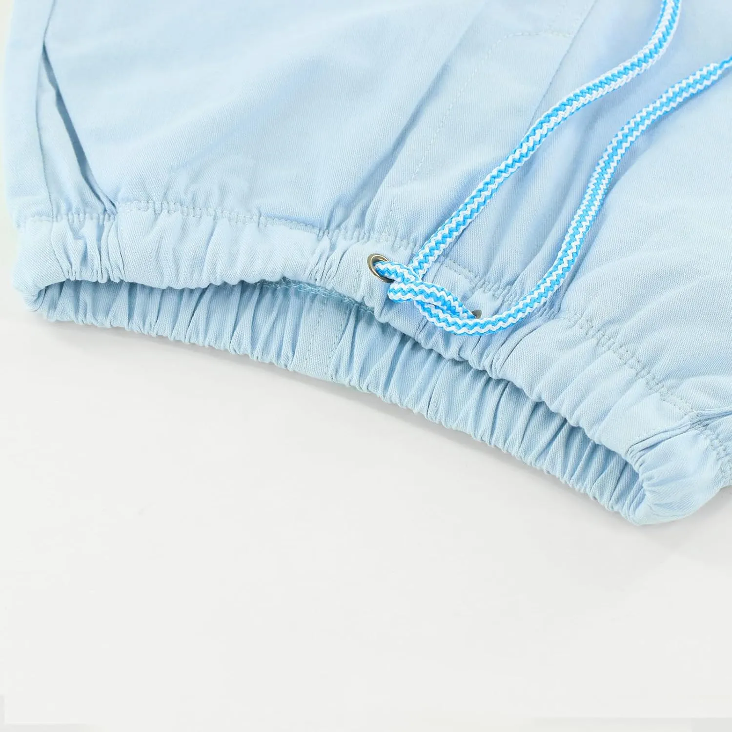 Toddler Boys Shorts Cotton Shorts with Drawstring Casual Elastic Waist Shorts for Boys or Girls 2-7 Years