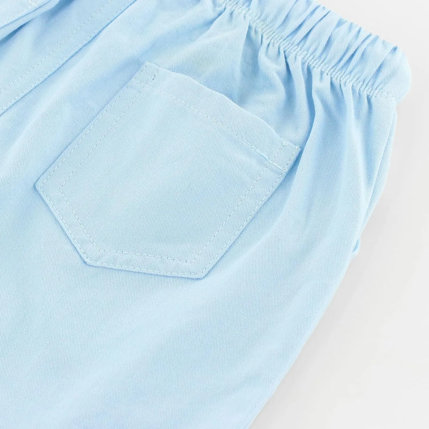 Toddler Boys Shorts Cotton Shorts with Drawstring Casual Elastic Waist Shorts for Boys or Girls 2-7 Years