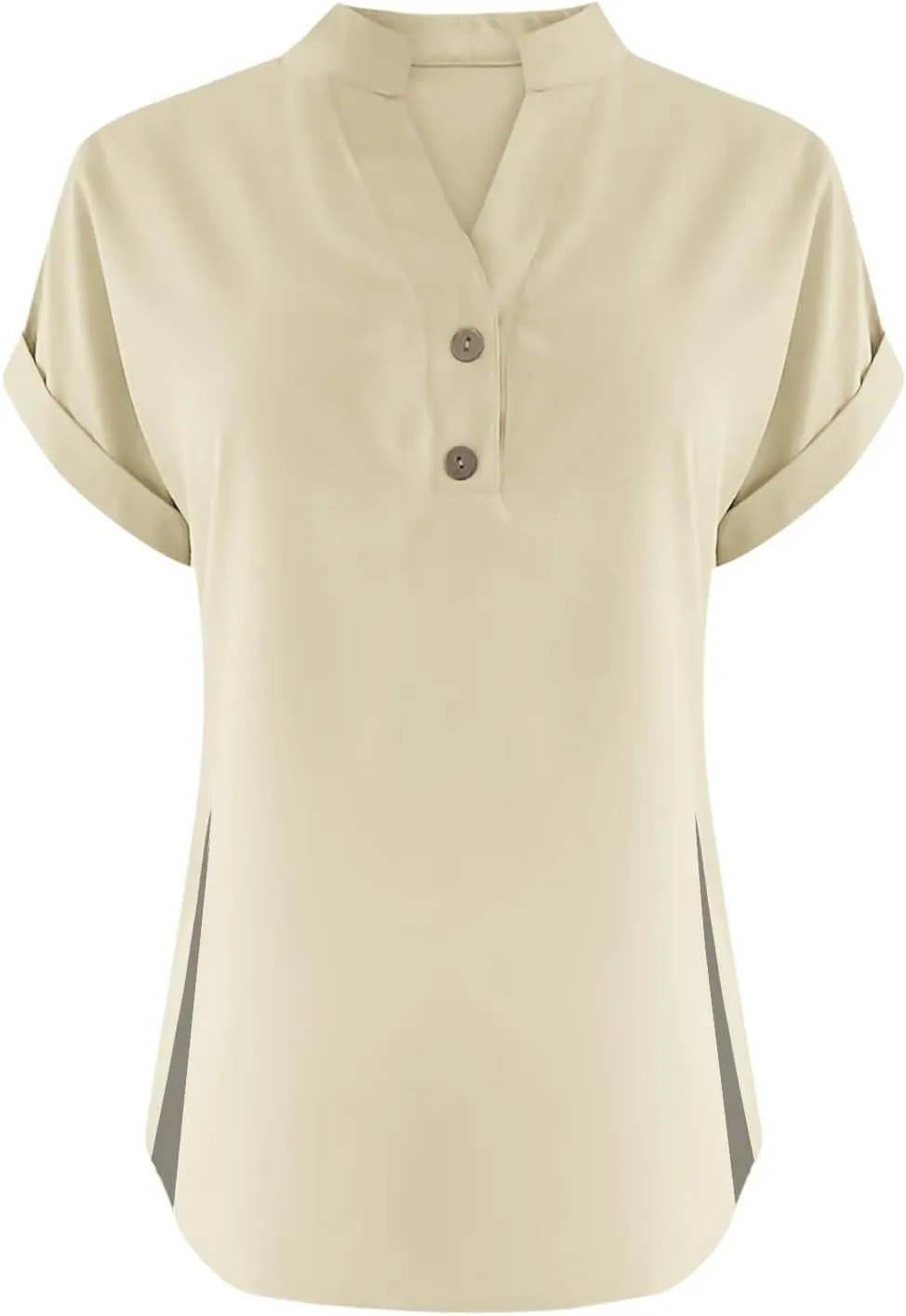 Walking Trendy Short Sleeve Top Female Plus Size Summers Solid Color T Shirt Loose
