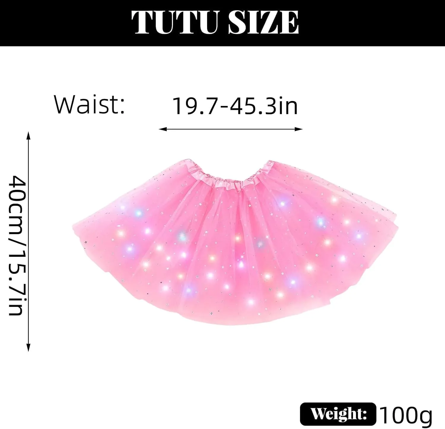Women Light Up Tutu Skirt Stars Glow Tutus Layered Ballet Led Tulle Skirts for Halloween Party Costume