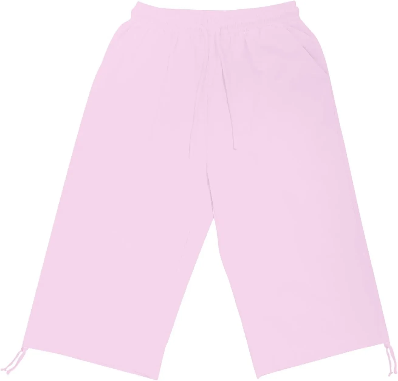 Women Linen Pants 2025 Summer Casual Capri Pants Cropped Tapered Lightweight Pants Travel Beach Outfits with Pocket