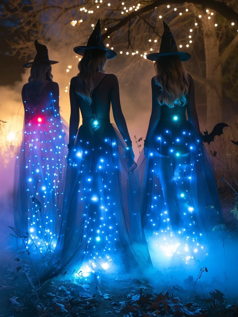 Women Tulle Tutu Skirts Adult A Line Rave Outfit Skirt LED Light Up Costumes Halloween¡­