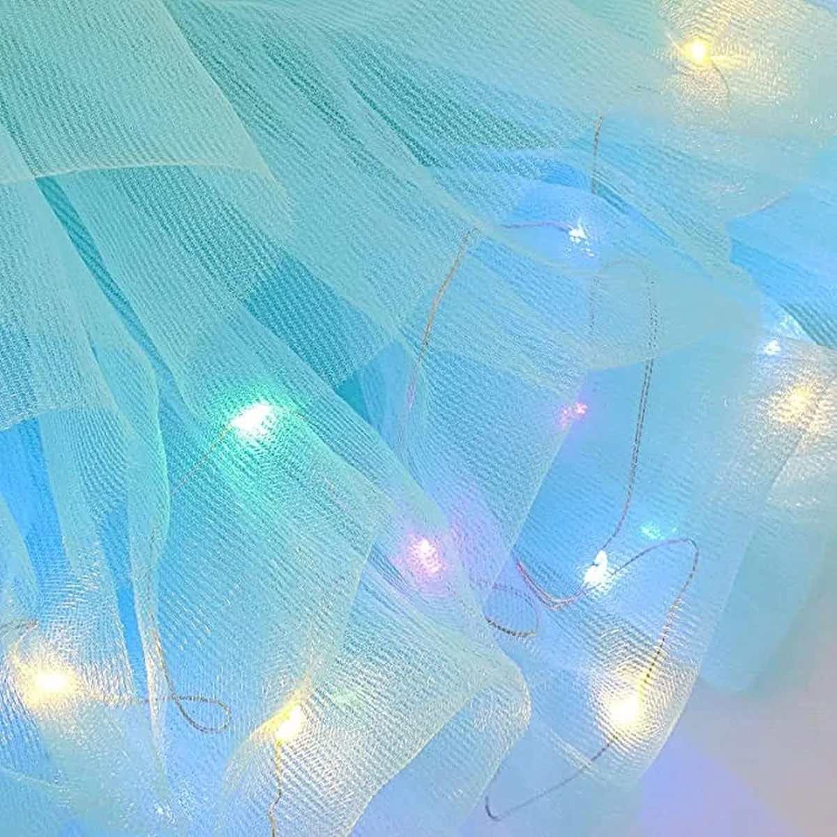 Women's LED Tutu Skirts Layered Ballet Dance Tulle Skirt Light Up Skirts for Party Costume