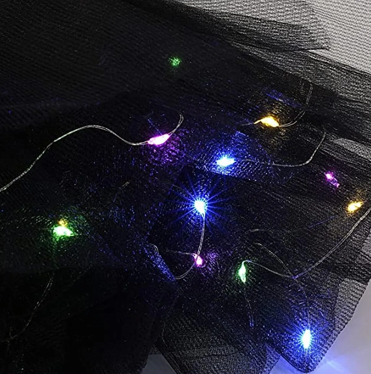 Women's LED Tutu Skirts Layered Ballet Dance Tulle Skirt Light Up Skirts for Party Costume