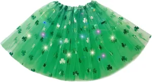Women's LED Tutu Skirts Layered Ballet Dance Tulle Skirt Light Up Skirts for Party Costume