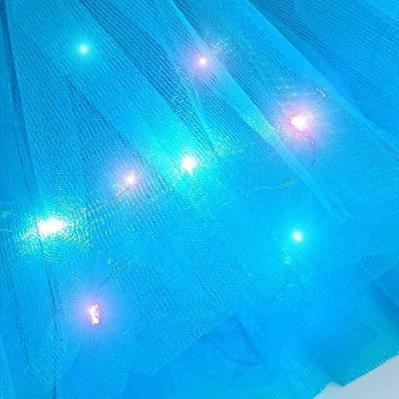 Women's LED Tutu Skirts Light Up Ballet Dance Tulle Skirt Glow Dance Skirts for Party Costume