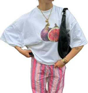Women's Y2k Oversized Graphic Tshirt Fruit Print Half Sleeve Crew Neck Casual Loose Drop Shoulder Tees Shirt