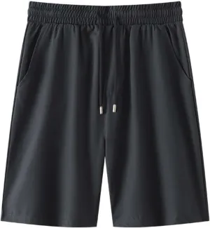 Xiaojmake Men's Athletic Shorts Stretch Quick Dry 7 Inch Drawstring Gym Golf Short with Zipper Pockets Slim Flat Front Shorts
